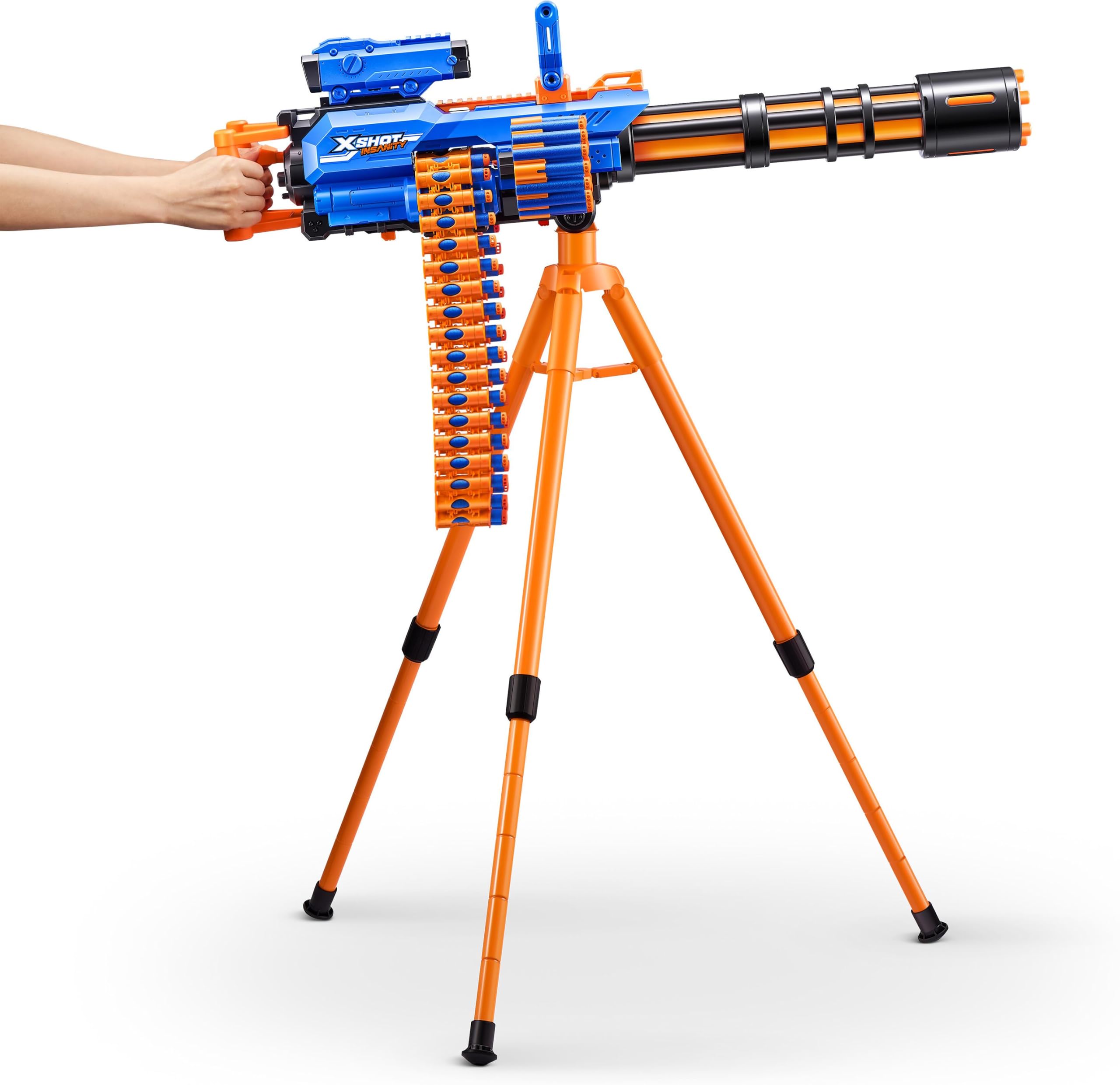 XShot Insanity Motorized Gatling Gun with Tripod HighPowered Toy